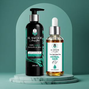 Al Safoor Hair Oil 100ml & Organic Shampoo 200ml