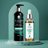 Al Safoor Hair Oil 100ml & Organic Shampoo 200ml
