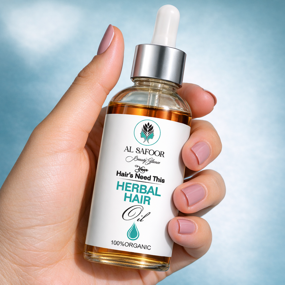 Al Safoor Hair Oil 50ml & Organic Shampoo 200ml